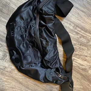 Adidas Black Satin Crossbody Bag